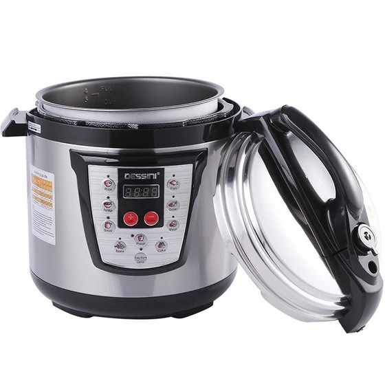 پلوپز چند کاره دسینی مدل DS-377 ظرفیت ۶ لیتر با بدنه استیل ضد زنگ
