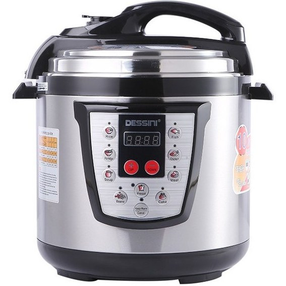 پلوپز چند کاره دسینی مدل DS-377 ظرفیت ۶ لیتر با بدنه استیل ضد زنگ